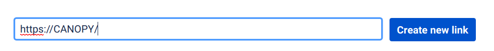 First step of creating a new application link in Jira