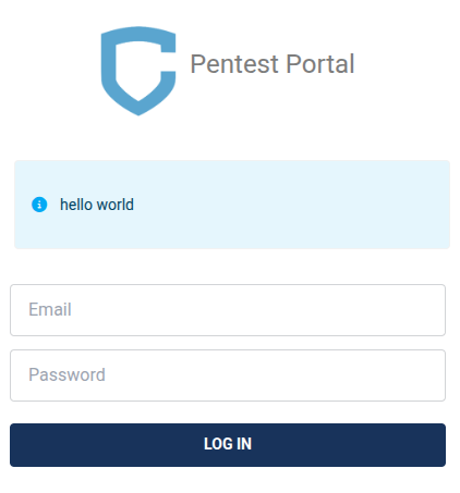 Login via username and password
