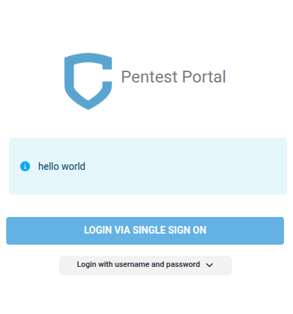 Login via SSO